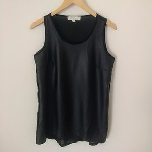 EUC Olive & Oak Faux Leather Tank